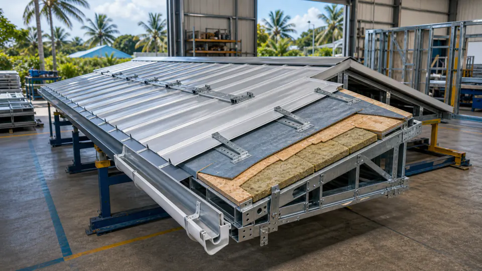 Concept visual of a factory-built roof cassette module