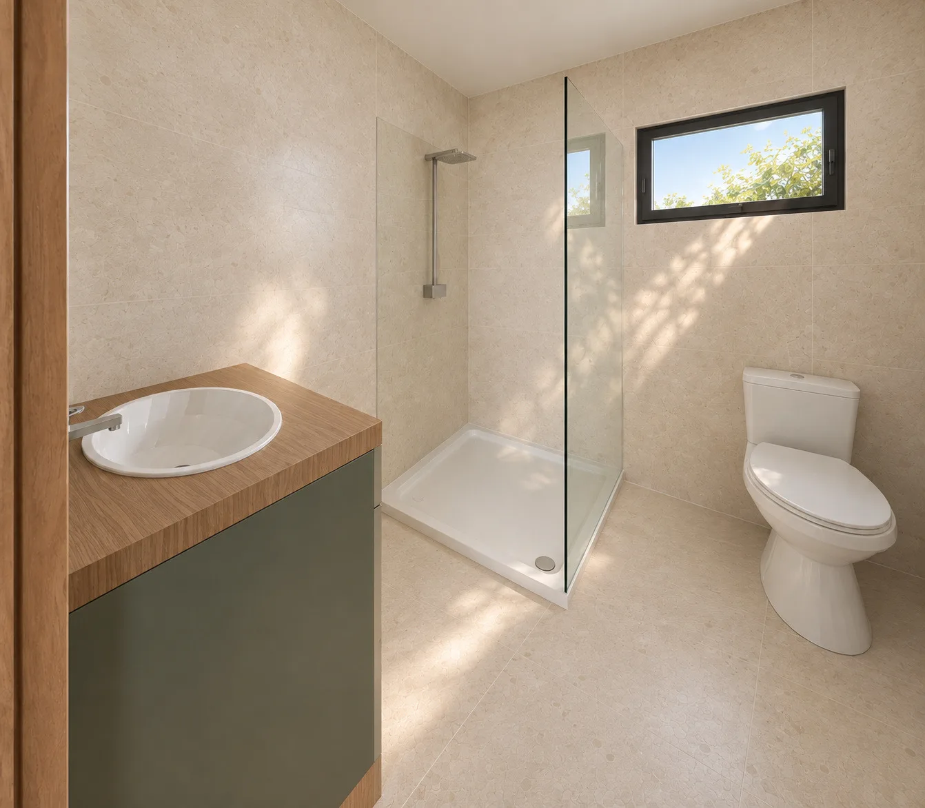 Adam: bathroom — shower and wc — design visualisation