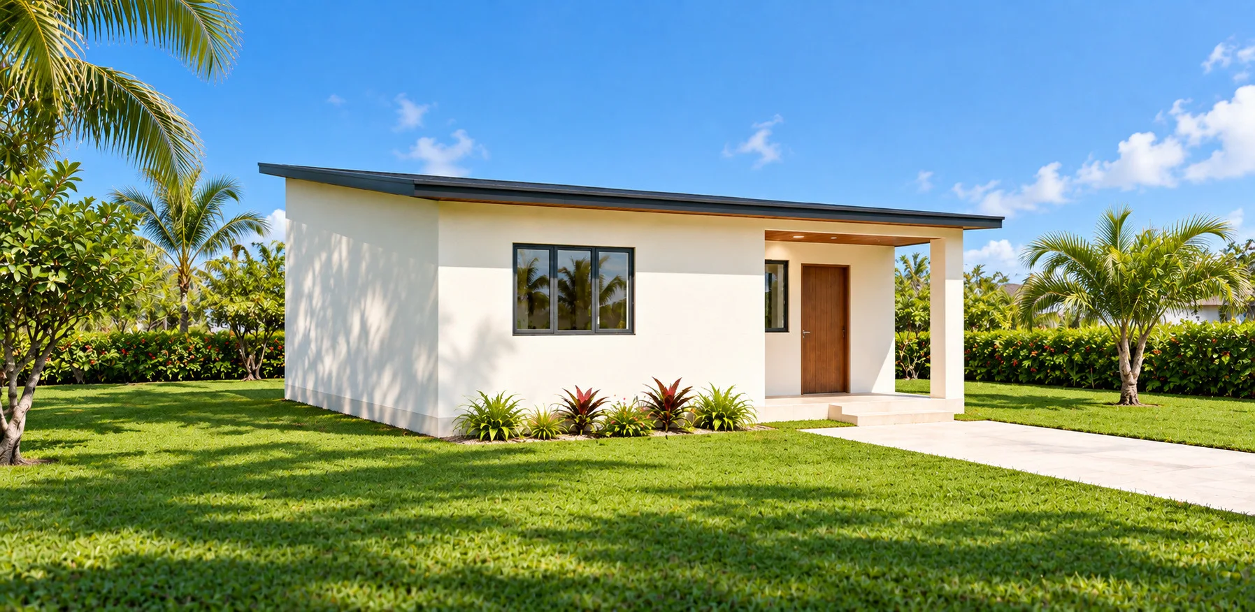 Front three-quarter design visualisation of Jacob, a 2-bedroom single-storey home