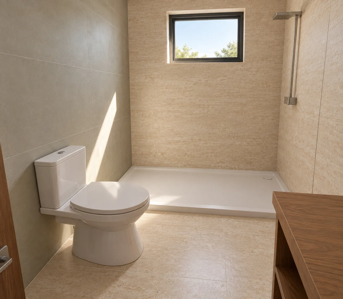 Joseph: family bathroom — wc and shower — design visualisation
