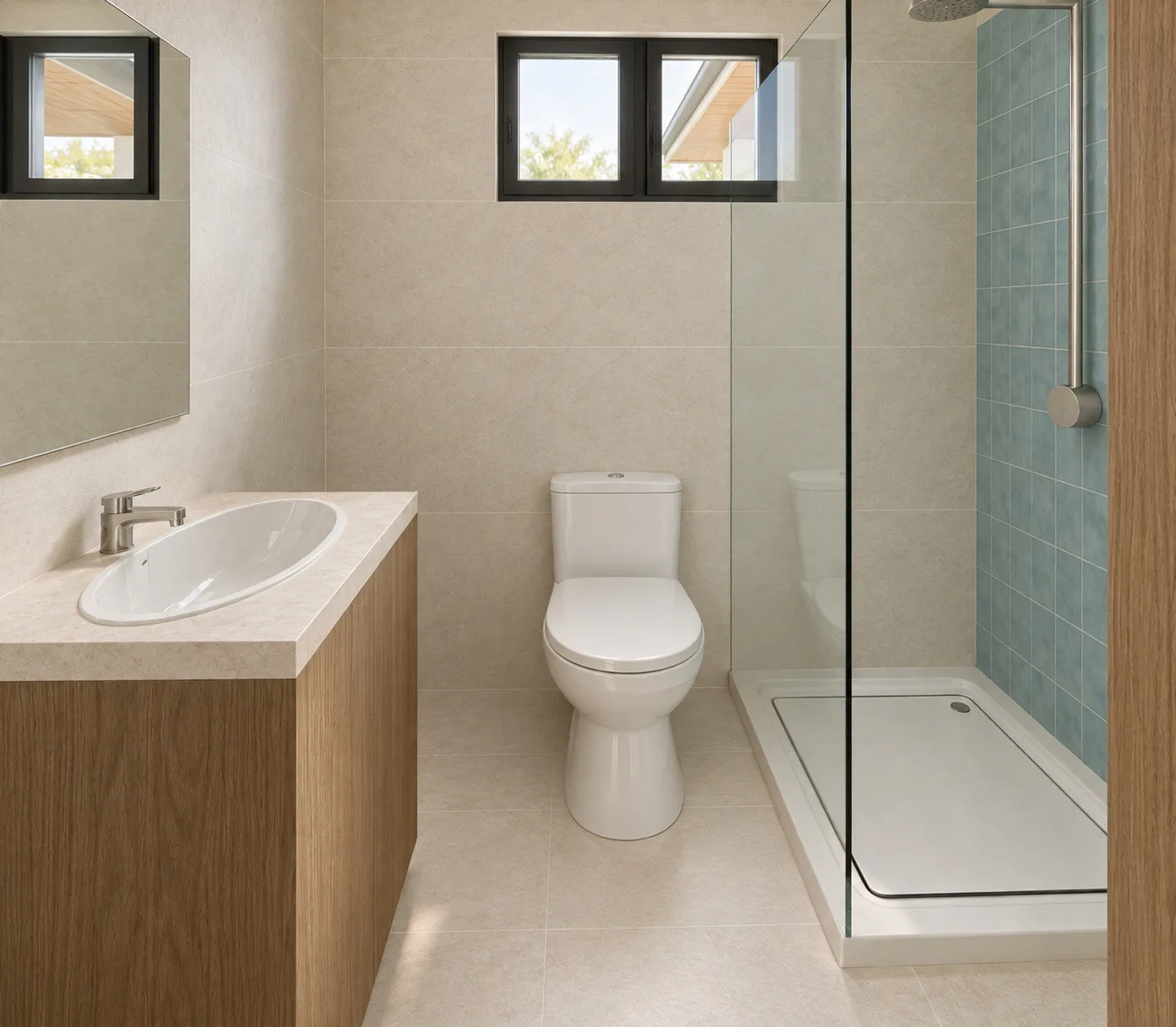 Noah: shared bathroom — design visualisation
