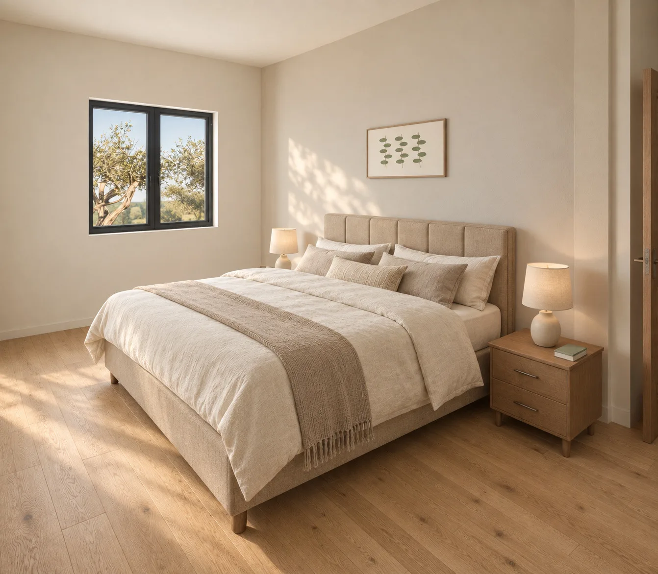 Noah: primary bedroom — design visualisation